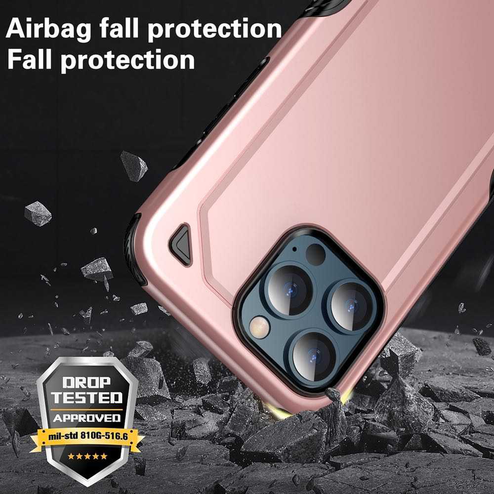 iPhone 13 Pro Case Shockproof Rugged Armor Protective - Silver