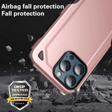 Shockproof Rugged Armor Protective iPhone 13 Pro Case - Black