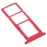 SIM Card Tray Slot for Samsung A02s - Red