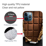 Square Chocolate Pattern Design Soft TPU iPhone 12/iPhone 12 Pro Case