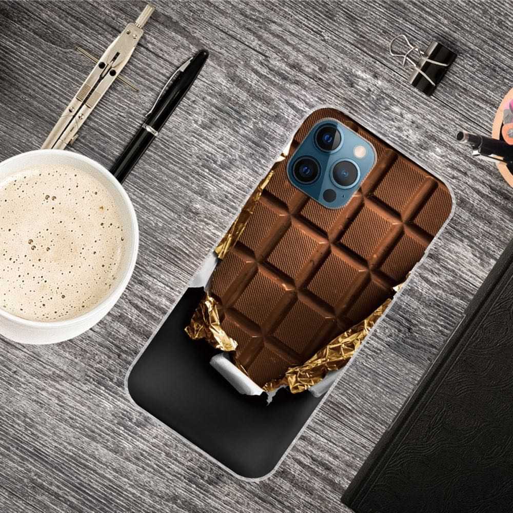 iPhone 12 / iPhone 12 Pro Case Made With TPU - Square Chocolate Pattern