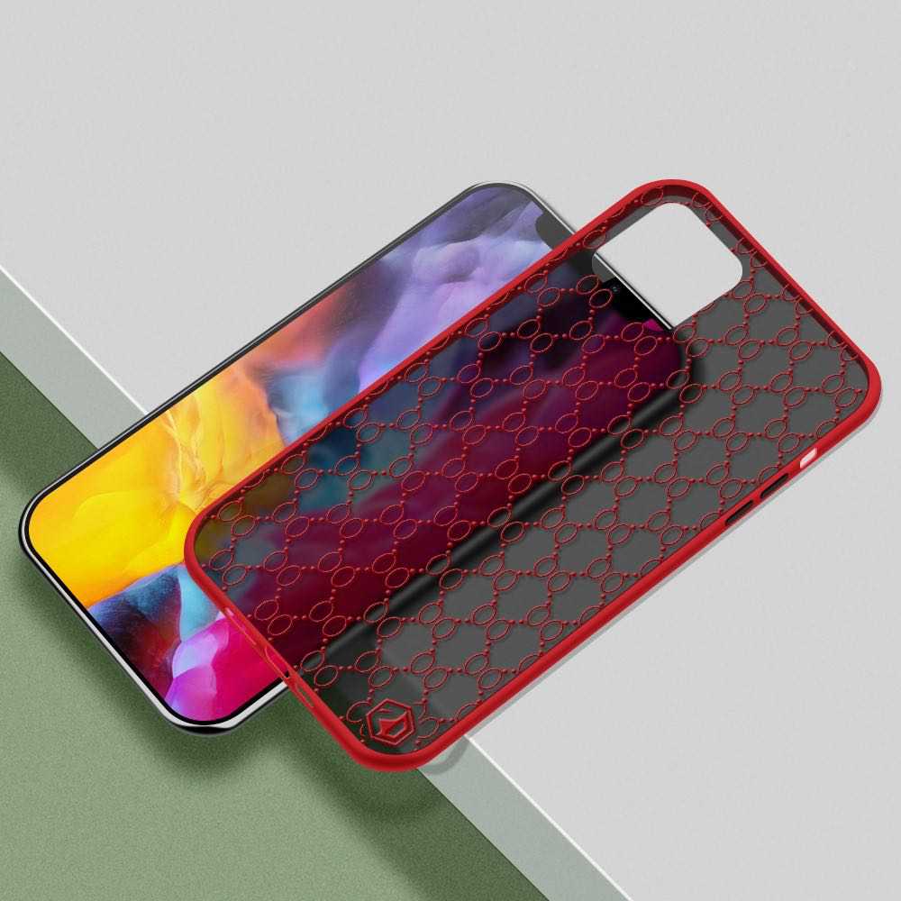 iPhone 12 / iPhone 12 Pro Case PINWUYO With Soft TPU - Red
