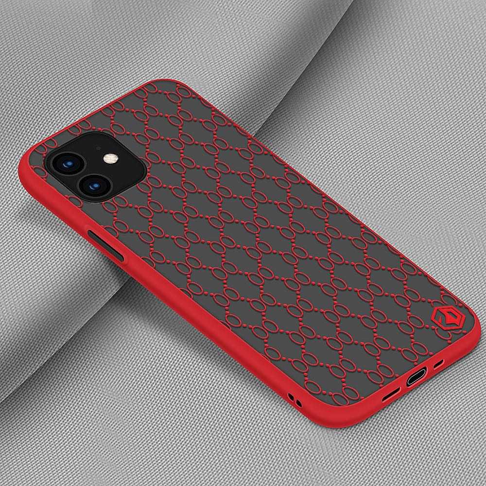 iPhone 12 / iPhone 12 Pro Case PINWUYO With Soft TPU - Red
