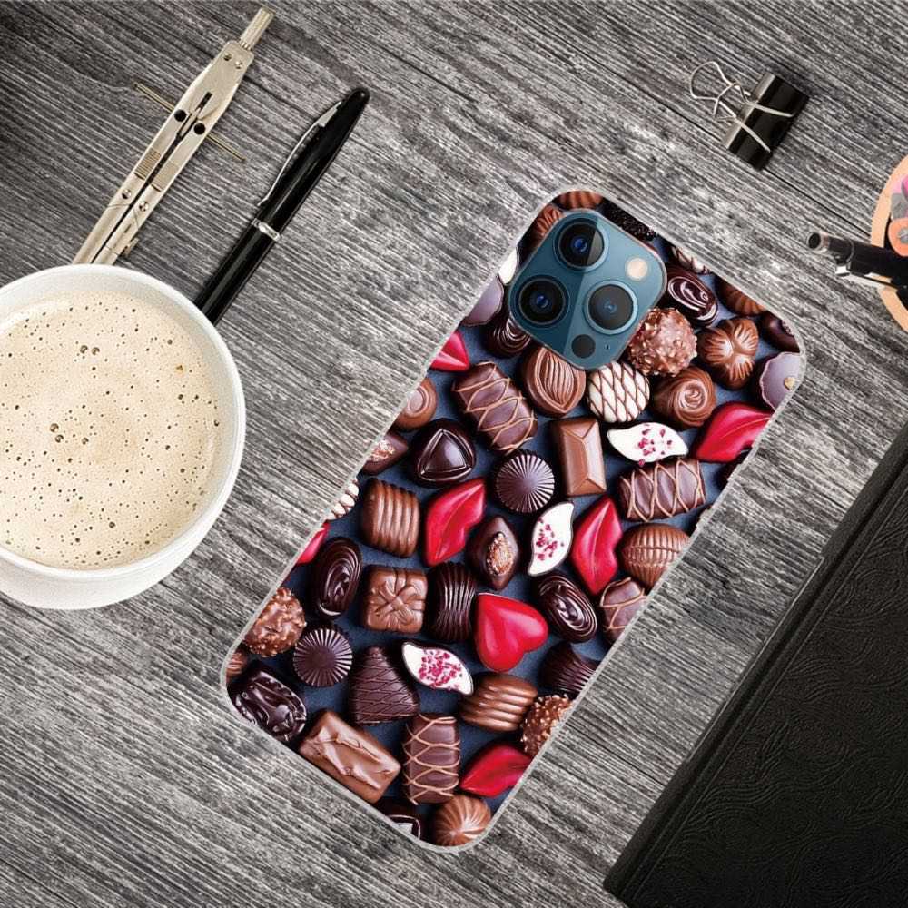 iPhone 12 / iPhone 12 Pro Case With Soft TPU - Chocolate Pattern