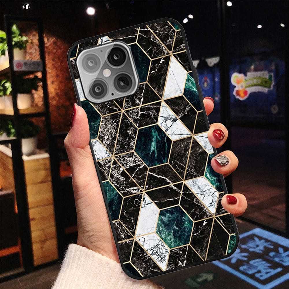 iPhone 12 / iPhone 12 Pro Case With TPU - Marble Skin Pattern