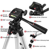 Tripod Holder Aluminum with Phone Clamp - Silver