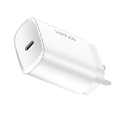 USB C Wall Charger PD 20W Super Fast Charge - White
