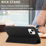 Ultrathin Skin Feel 3-Folding iPhone 13 Mini Case - Black