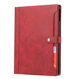 iPad Pro 12.9 2022/2021/2020 Case with Wallet & Cards Slots - Red