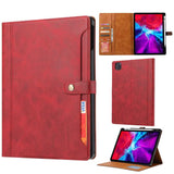 iPad Pro 12.9 2022/2021/2020 Case with Wallet & Cards Slots - Red