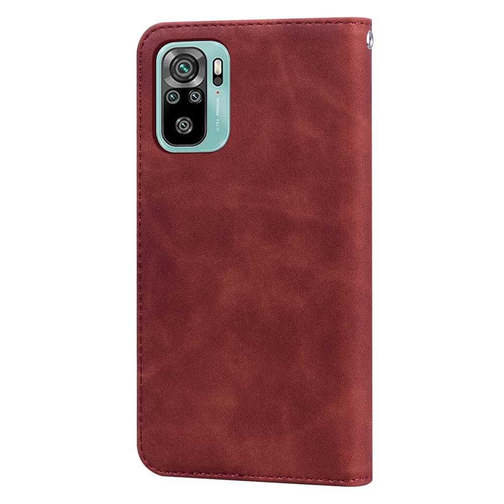 Xiaomi Redmi Note 10 4G / Note 10S Case Magnetic Flip - Brown