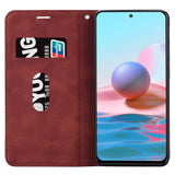 Xiaomi Redmi Note 10 4G / Note 10S Case Magnetic Flip - Brown