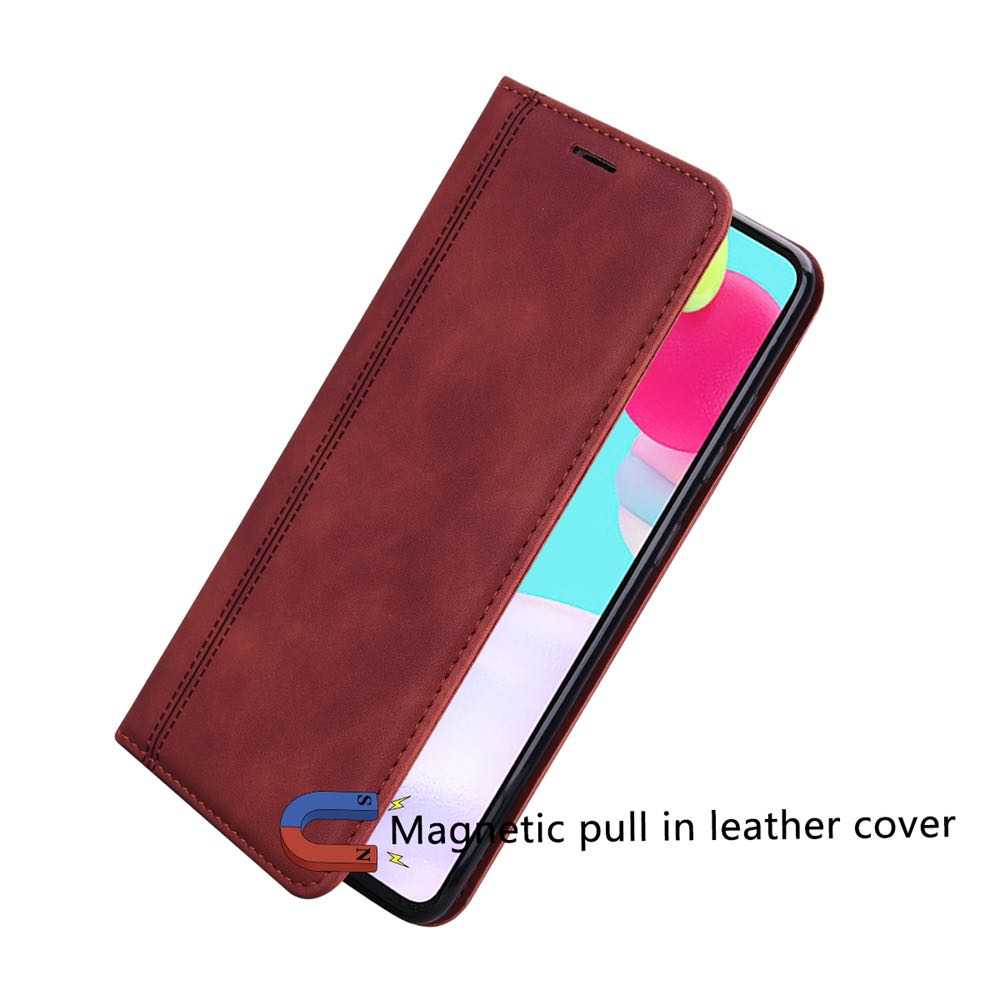 Xiaomi Redmi Note 10 4G / Note 10S Case Magnetic Flip - Brown