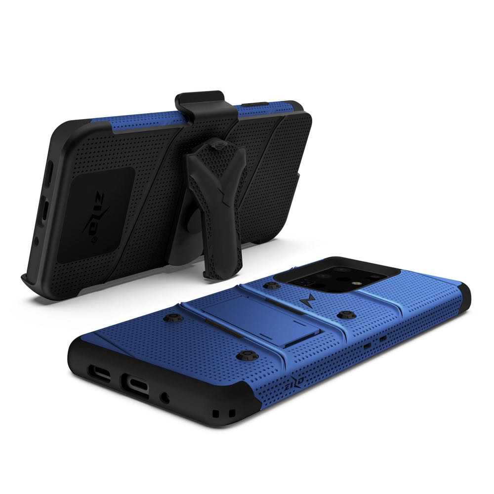 Samsung Galaxy S20 Ultra ZIZO Bolt Tough Case - Blue & Black