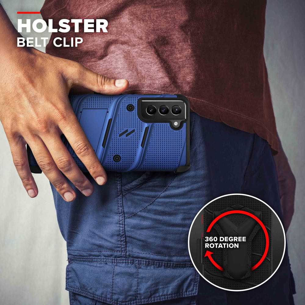 Samsung Galaxy S21 Plus ZIZO Bolt Series Case - Blue