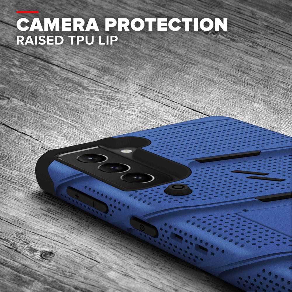 Samsung Galaxy S21 Plus ZIZO Bolt Series Case - Blue