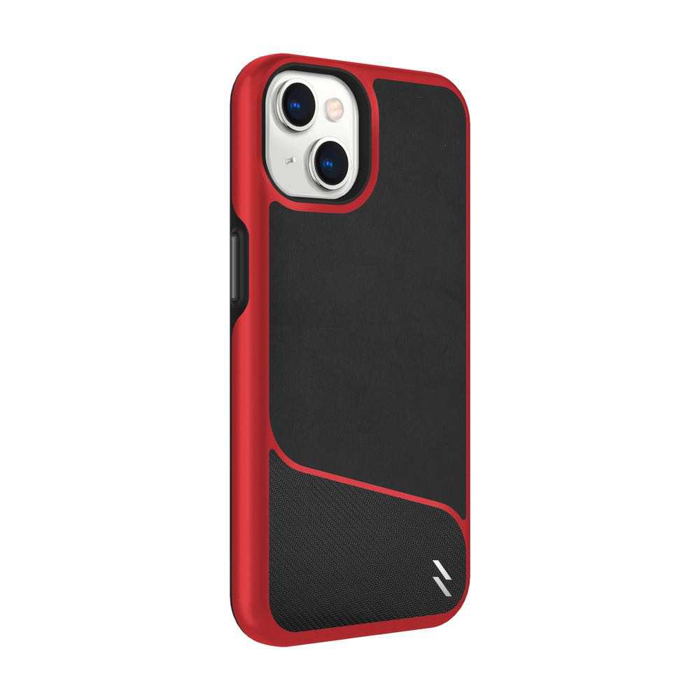 iPhone 13 Case ZIZO DIVISION Series Secure Back - Black + Red