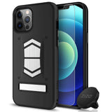 iPhone 12 / iPhone 12 Pro Case ZIZO ELECTRO With Glass & Car Mount - Black