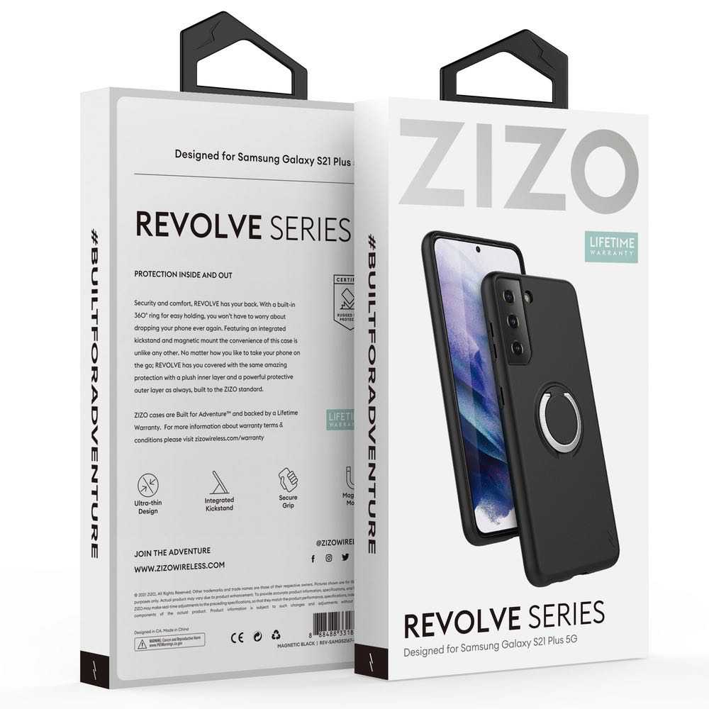 Samsung Galaxy S21 Plus Case ZIZO Revolve Series - Black