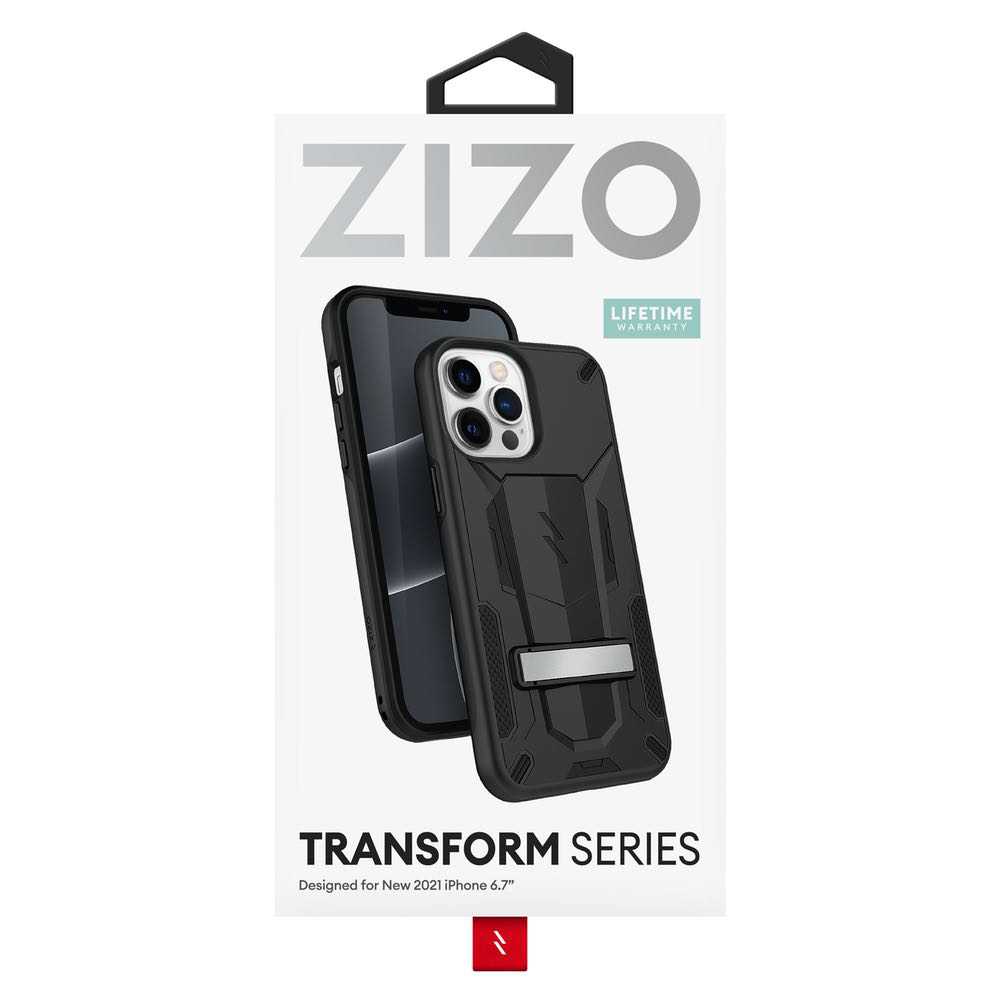 iPhone 13 Pro Max Case ZIZO TRANSFORM Series Protective - Black