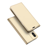 iPhone XS Max Case Made With PU Leather and TPU - Gold