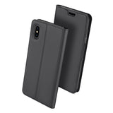 DUX DUCIS Skin Pro PU Leather Case for iPhone XS Max - Grey