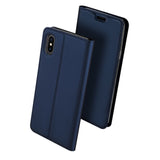 DUX DUCIS Skin Pro PU Leather Case for iPhone XS Max - Blue