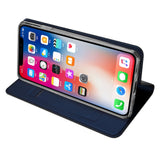 DUX DUCIS Skin Pro PU Leather Case for iPhone XS Max - Blue