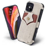 iPhone 12 Pro / iPhone 12 Made With PU Leather and TPU - Cream