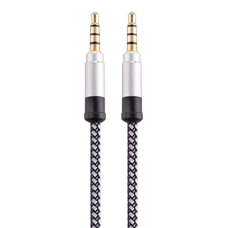 Aux Cable Gold-Plated 3.5 mm Stereo Audio 1.5M - White