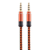 Aux Cable Gold-Plated 3.5 mm Stereo Audio 3M - Orange