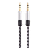 Aux Cable Gold-Plated 3.5 mm Stereo Audio 3M - White