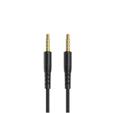 Aux Cable VIPFAN L04 Best Quality 3.5 mm Stereo Audio 1M - Black