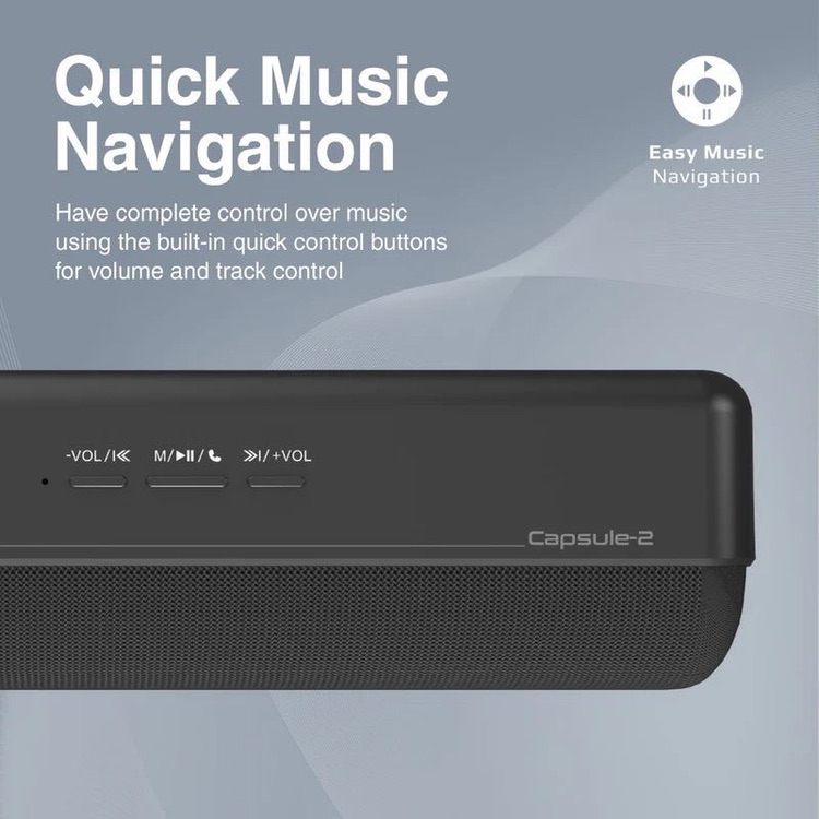 Bluetooth Speaker PROMATE 6W Wireless HD CAPSULE-2 - Red