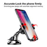 Car Phone Holder BASEUS Osculum Type Gravity Mount - Black