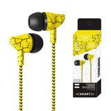 Earphone Wired Headset Super Bass Sound With Mic - Yellow