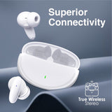 Earphones In-Ear HD Bluetooth Earbuds With Intellitouch - White