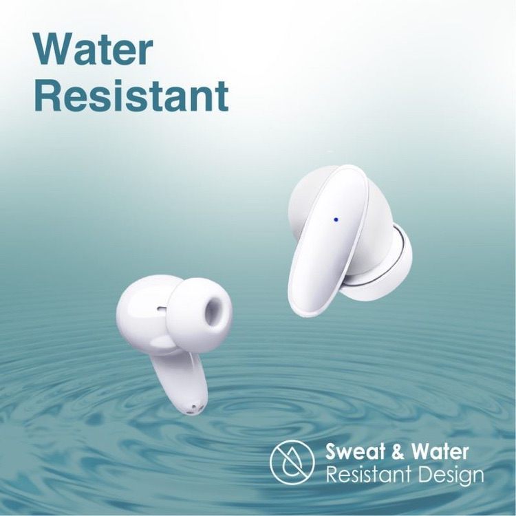 Earphones In-Ear HD Bluetooth Earbuds With Intellitouch - White