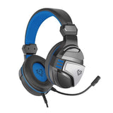 Gaming Headphones Over-Ear Wired Amplified Stereo VERTUX - Blue