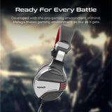 Gaming Headphones Over-Ear Amplified Stereo VERTUX - Red