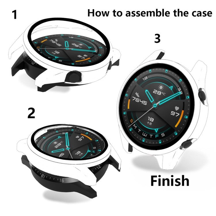 Huawei Watch GT2 46mm Tempered Glass Case Silver