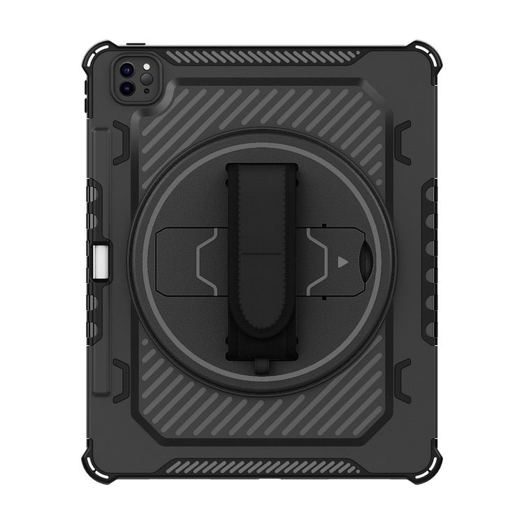 iPad Pro 12.9 Case Shockproof 360 Degree Rotation - Black