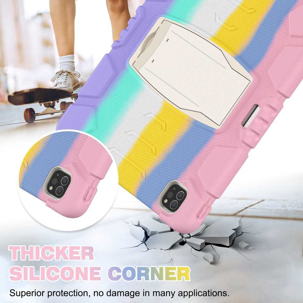 iPad Pro 12.9 2022 / 2021 Case Shockproof 3-Layer Protection - Colourful