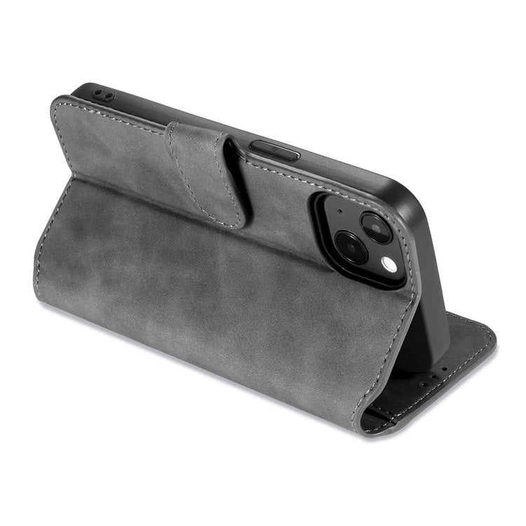 iPhone 13 Case DG MING Secure Wallet Grey