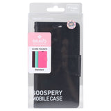 iPhone 13 Mini Case MERCURY GOOSPERY New Bravo Diary - Black