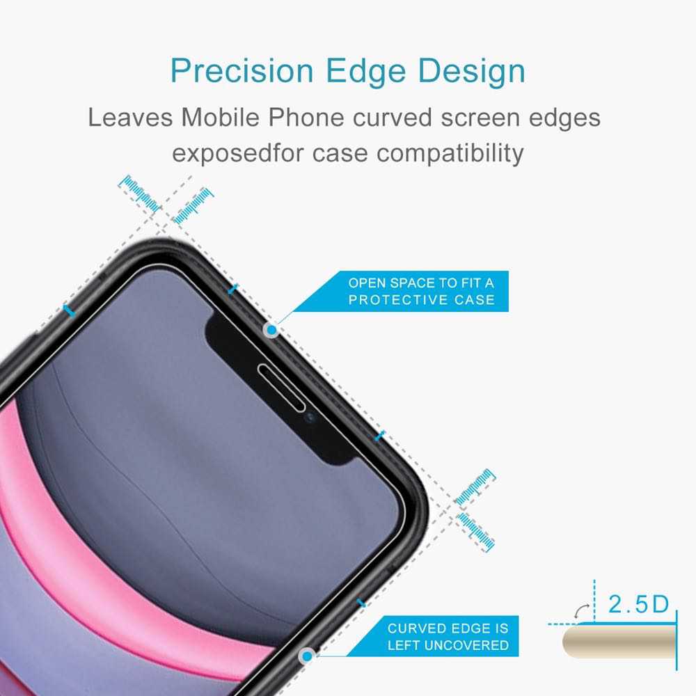 iPhone 11 / iPhone XR Screen Protector Case Friendly