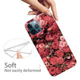 Rose Printing Design Soft TPU iPhone 12/iPhone 12 Pro Case