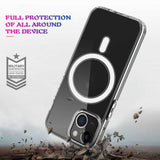 iPhone 13 Case With MagSafe Magnetic Ring - 100% Clear