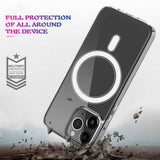 iPhone 13 Pro Case MagSafe Magnetic Ring Crystal Clear