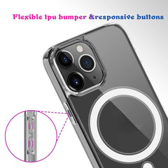 iPhone 13 Pro Case MagSafe Magnetic Ring - Transparent